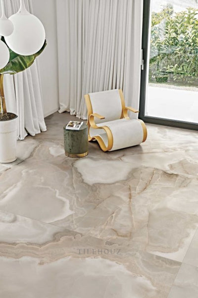 Reves Noisette Glossy 24 X 48 Porcelain Tiles