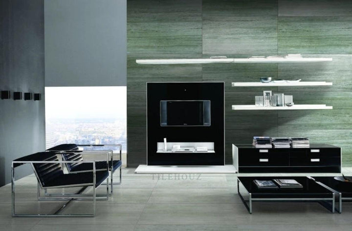 River Grey Matte 12x24 porcelain tile by Tilehouz for wall and ceiling installations