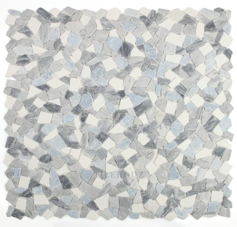 River Stone Blue Ocean 12 X Marble