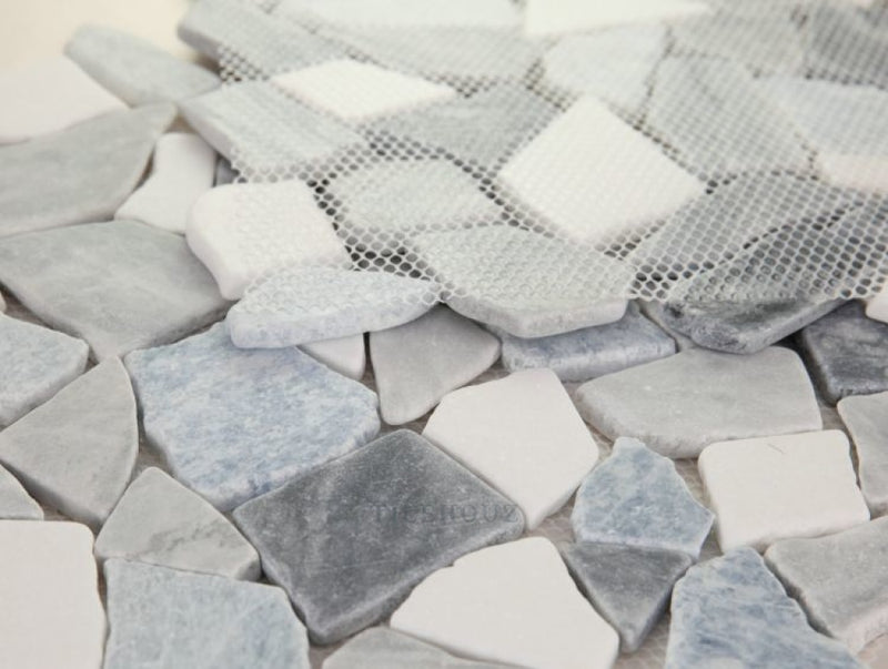 River Stone Blue Ocean 12 X Marble