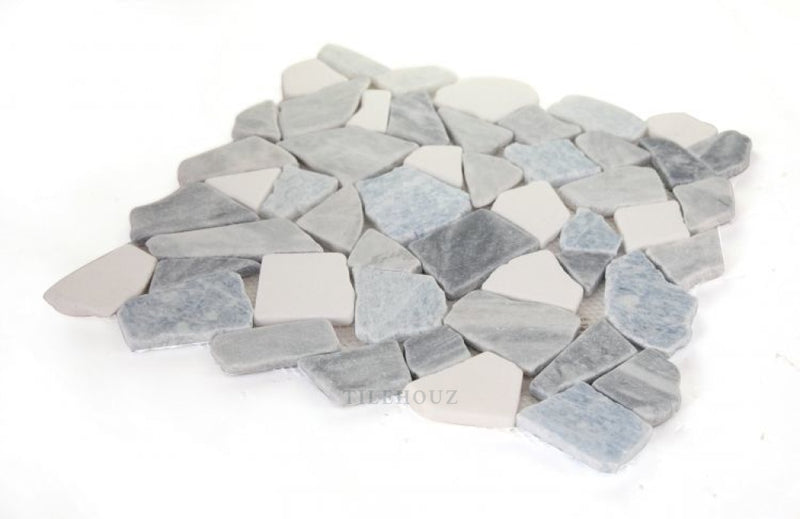 River Stone Blue Ocean 12 X Marble