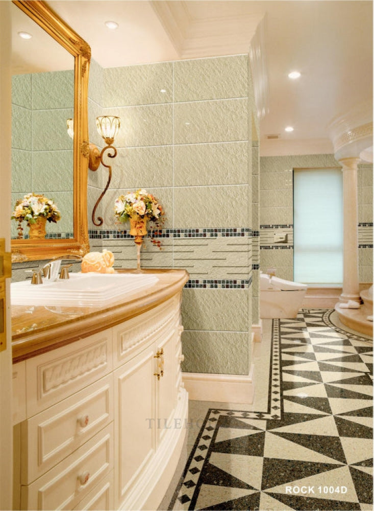 Rock 1004 White 12 X 24 Porcelain Tile