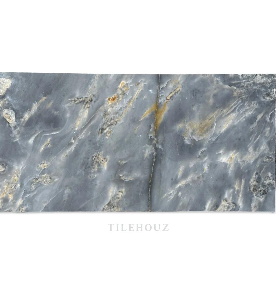 Royal Blue Marble 12x24 tile set of 2, polished &amp; honed marble for wall &amp; ceiling by Tilehouz