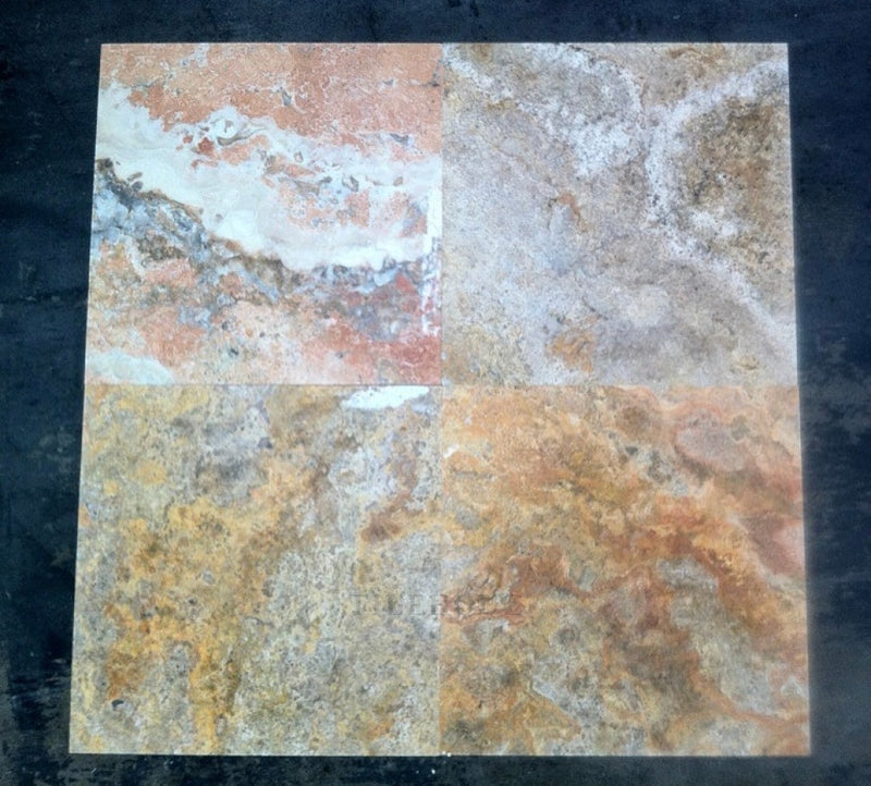 Scabos Travertine 18X18 Tumbled&Honed Tile