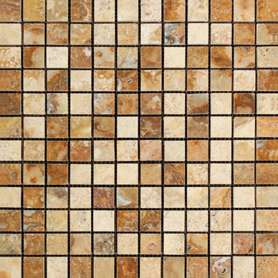 1 X Polished/honed Scabos Travertine Mosaic Tile Tiles