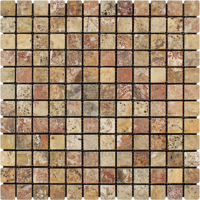 1 X Tumbled Scabos Travertine Mosaic Tile Tiles
