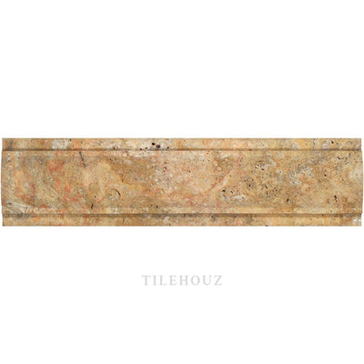 3 X 12 Honed Scabos Travertine Arch Molding Mosaic Tiles