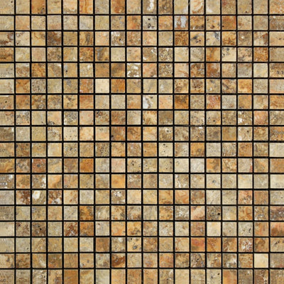 5/8 X Polished/honed Scabos Travertine Mosaic Tile Tiles