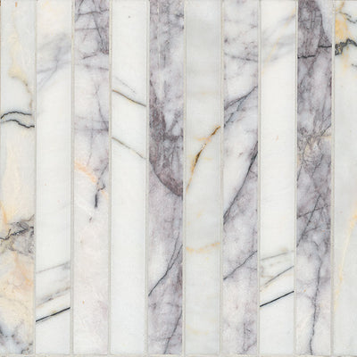 Lilac Marble Scollopini Pattern Polished Mosaic