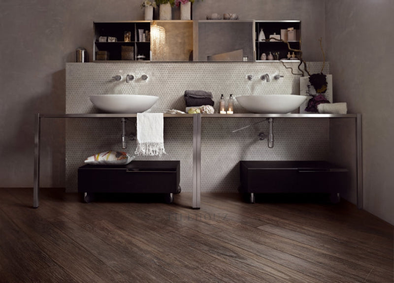 Selection Oak Black 8 X 71 Porcelain Tiles