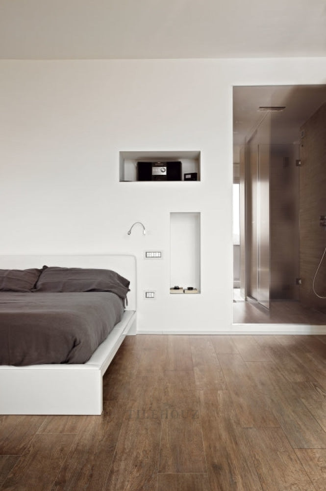 Selection Oak Brown 10.5 X 71 Porcelain Tiles