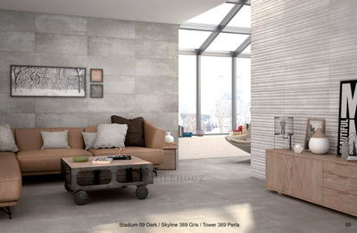 Skyline 389 Gris 13 X 36 Porcelain Tiles