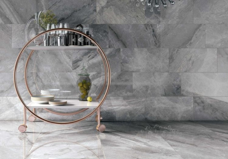 Supreme Grey Levigato (R/L) 12 X 24 Porcelain Tiles