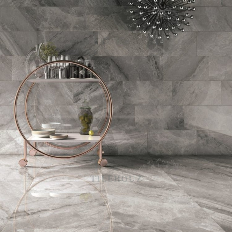 Supreme Grey Naturale (Ret) 24 X 48 Porcelain Tiles