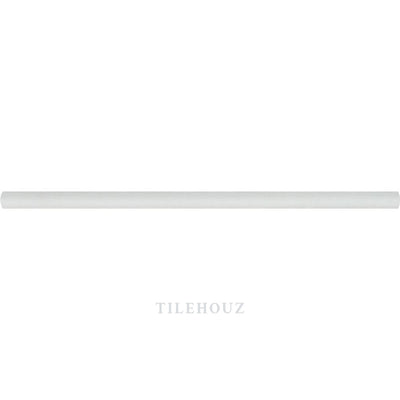 Thassos White Marble 1/2 X 12 Pencil Liner Polished&honed Mosaic Tiles