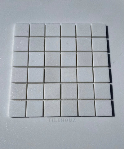 Thassos White Marble 2X2 Mosaic Tile Polished&Honed (A1)