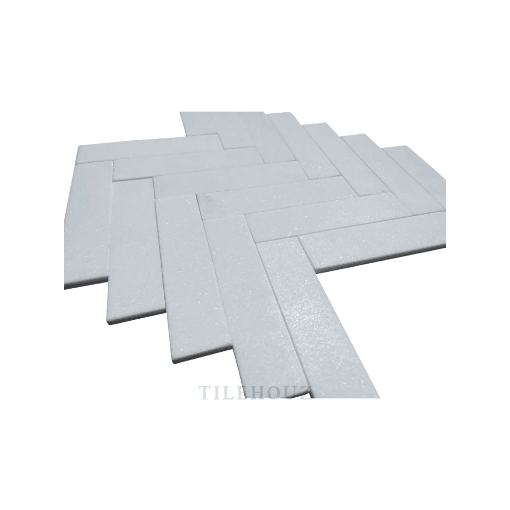 Thassos White Marble 2x8 tile set, polished &amp; honed finish, Tilehouz wall &amp; ceiling tile