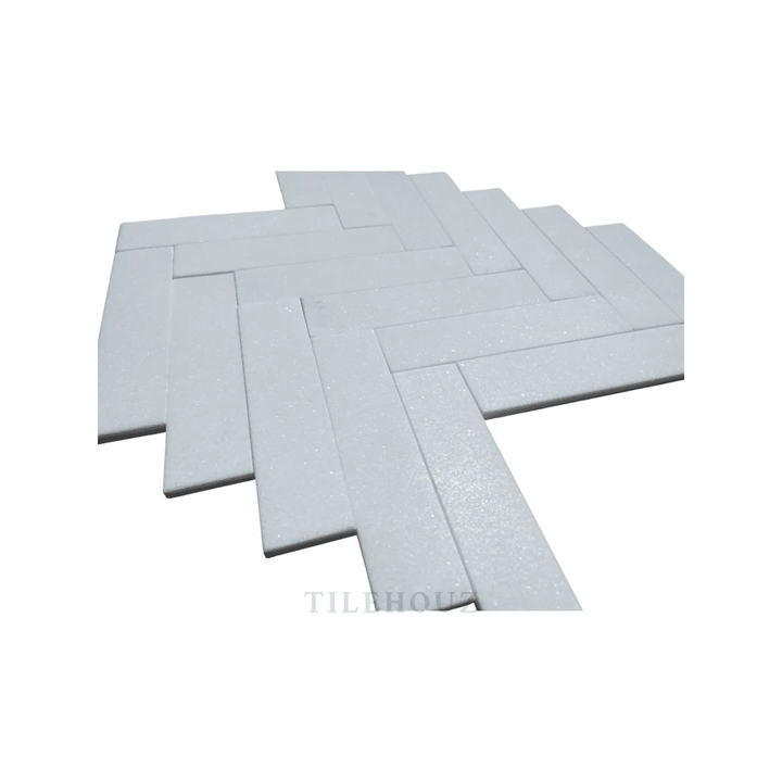 Thassos White Marble 2x8 tile set, polished &amp; honed finish, Tilehouz wall &amp; ceiling tile