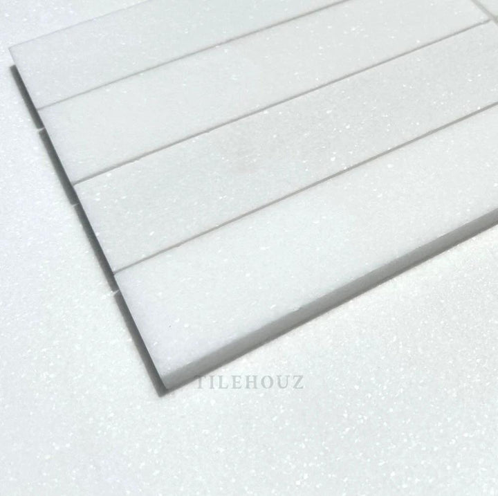 Tilehouz Thassos white marble 2x8 tile, polished and honed (A1)