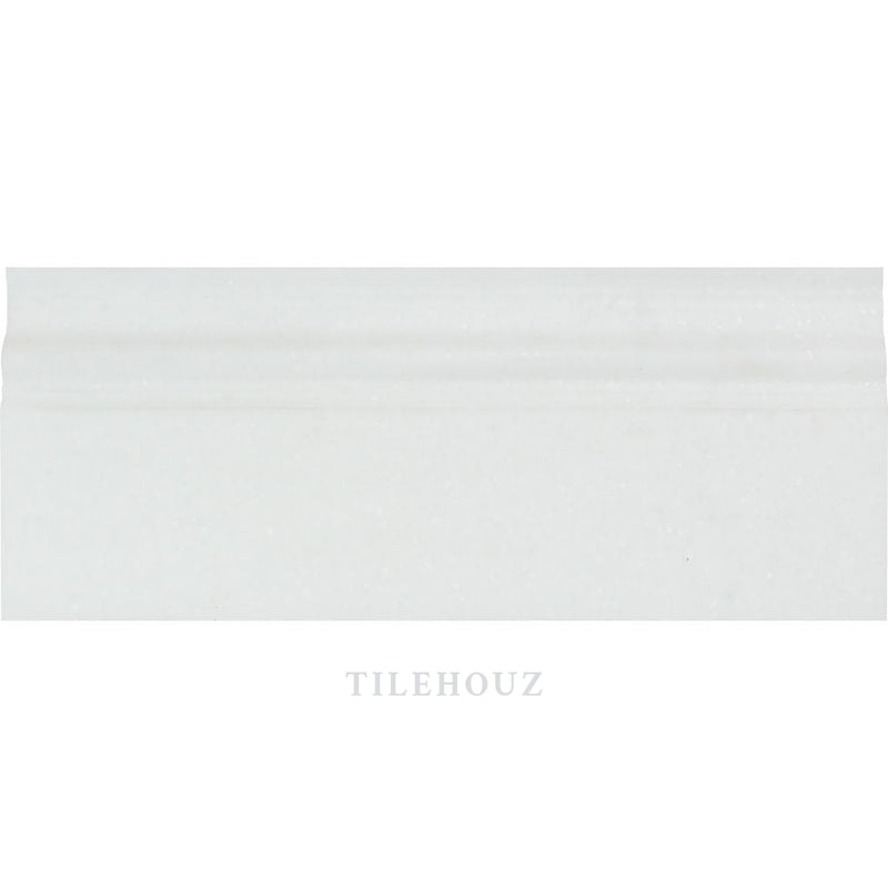 Thassos White Marble 4 3/4 X 12 Baseboard Trim Polished&honed Mosaic Tiles
