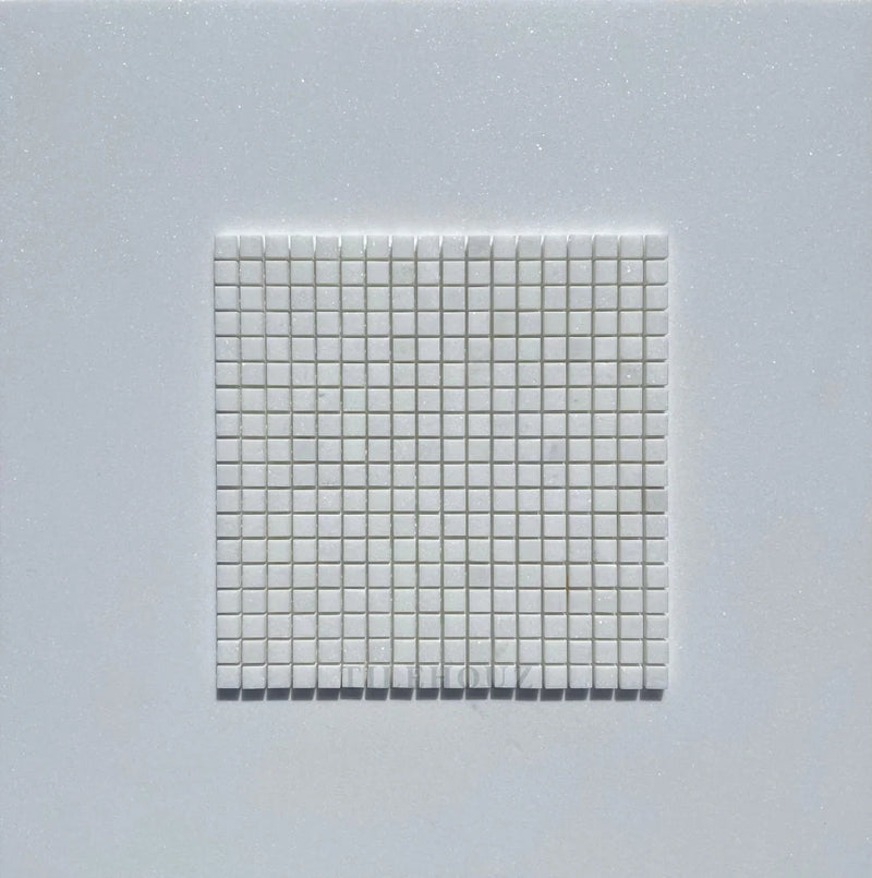Thassos White Marble 5/8 X Mosaic Tile Polished&Honed (A1)