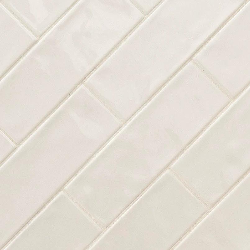 URBANO CREMA ceramic wall tile, 4x12, glossy finish by Tilehouz.