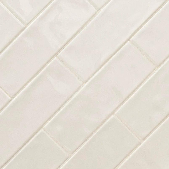 URBANO CREMA ceramic wall tile, 4x12, glossy finish by Tilehouz.