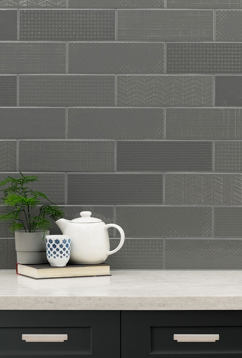 URBANO GRAPHITE 3D MIX TILE