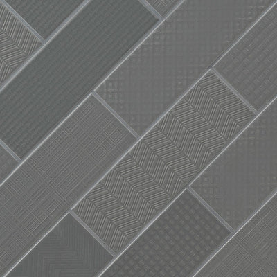 URBANO GRAPHITE 3D MIX TILE