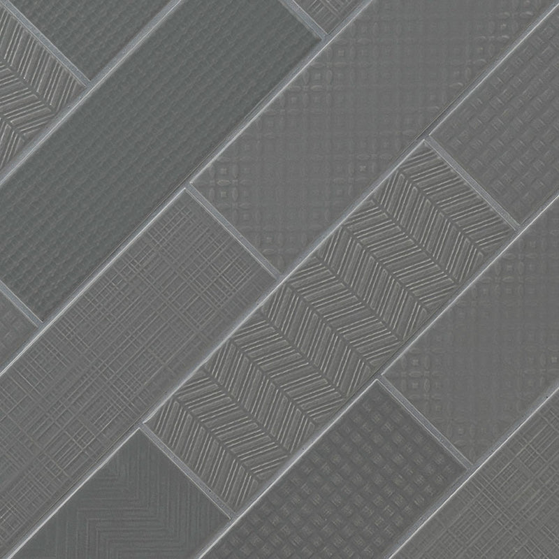 URBANO GRAPHITE 3D MIX TILE