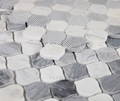Water Drop Calacatta Grey 10.75 X 11 Marble