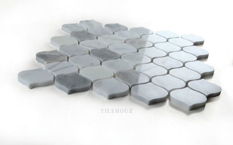 Water Drop Silver Grey 10.75 X 11 Marble