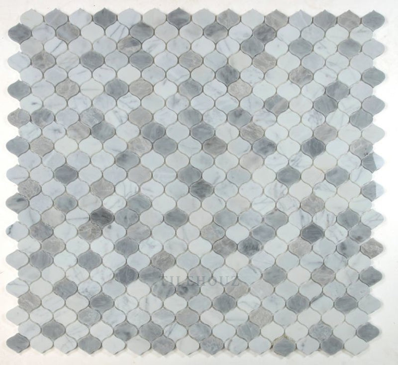 Water Drop Silver Grey 10.75 X 11 Marble