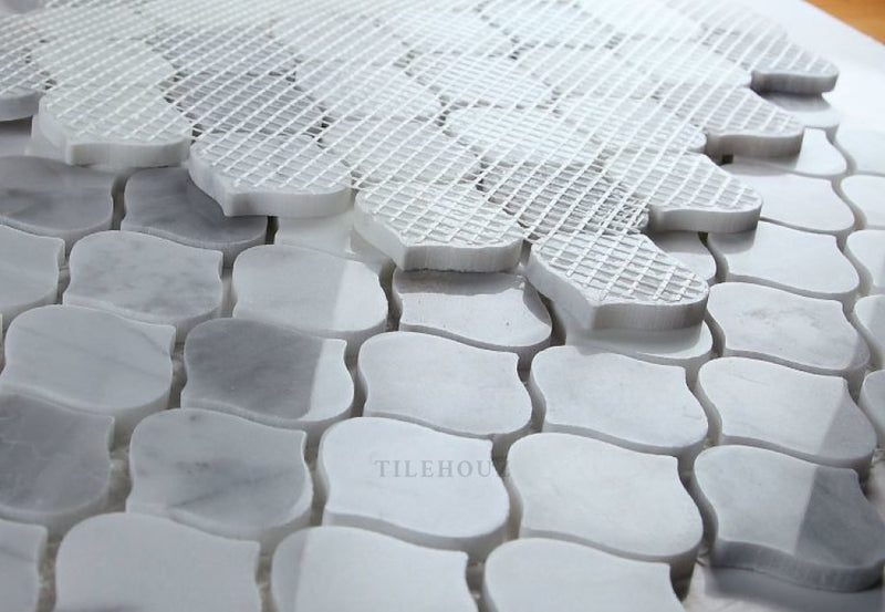 Water Drop Silver Grey 10.75 X 11 Marble