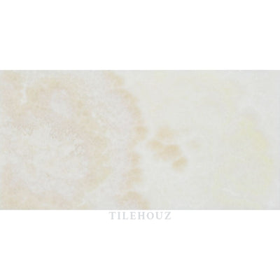 3 X 6 Polished White Onyx Tile - (Cross-Cut) Mosaic Tiles