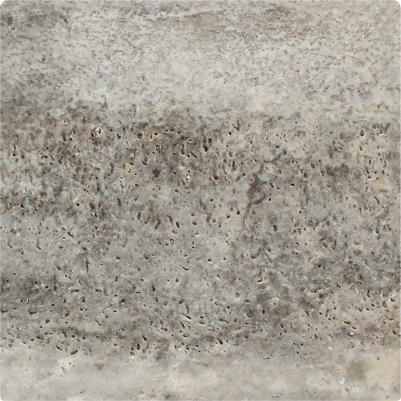 12 X Tumbled Silver Travertine Tile Mosaic Tiles