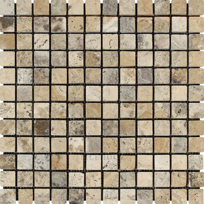 1 X Tumbled Philadelphia Travertine Mosaic Tile Tiles