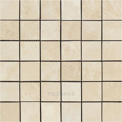 2 X Honed Ivory Travertine Mosaic Tile Tiles