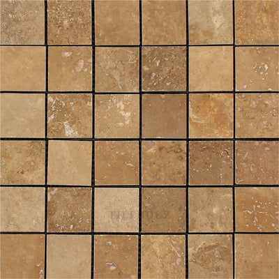 2 X Honed Noce Travertine Mosaic Tile Tiles