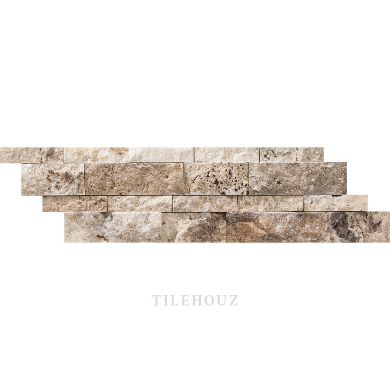 7 X 20 Split-Faced Philadelphia Travertine Ledger Panel Mosaic Tiles