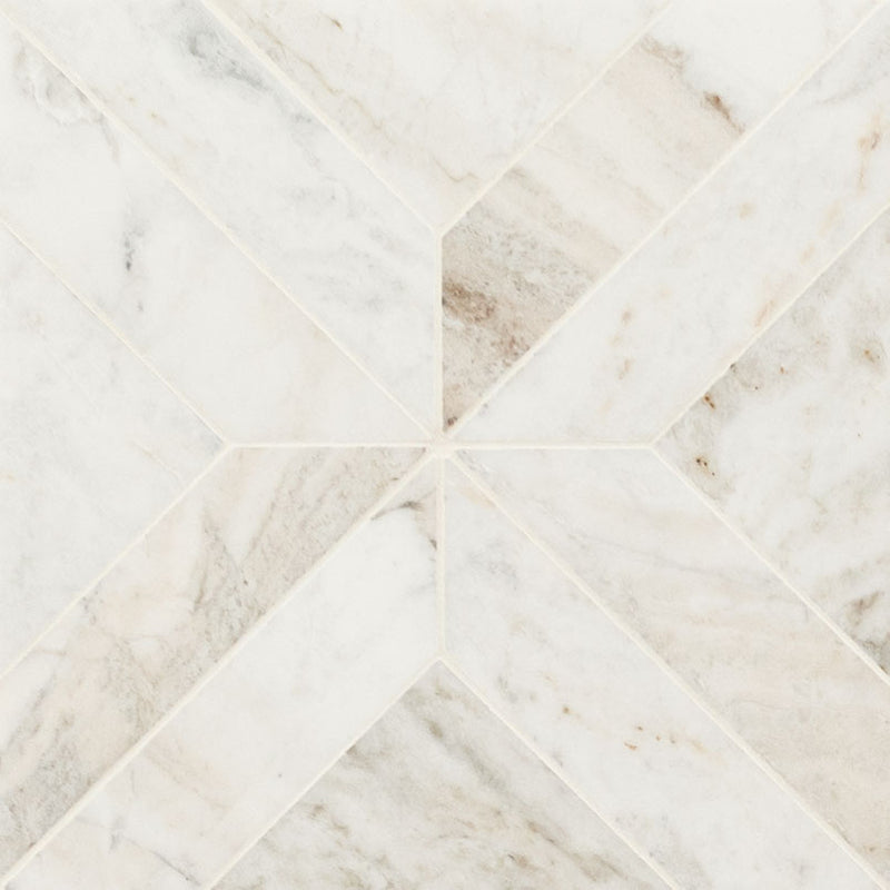 Arabescato Venato White Argyle Honed