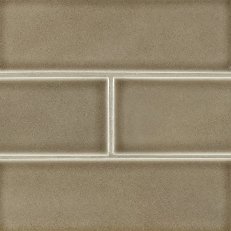 Artisan Taupe Glazed Subway Tile 4x12