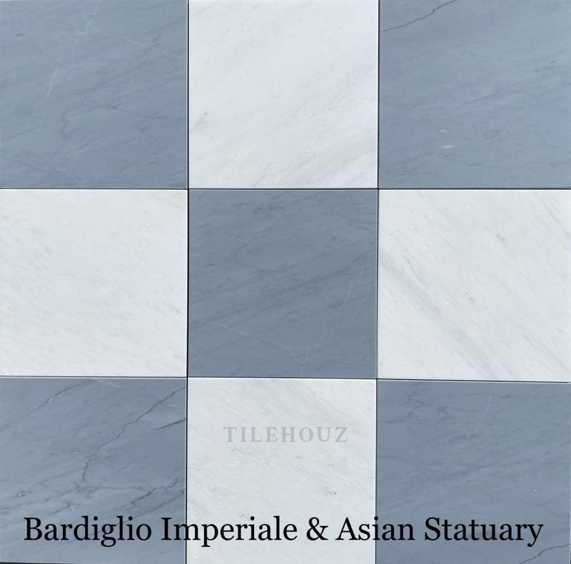 Bardiglio Imperiale Premium Italian Marble 12X12 Tile Polished&Honed Wall & Ceiling