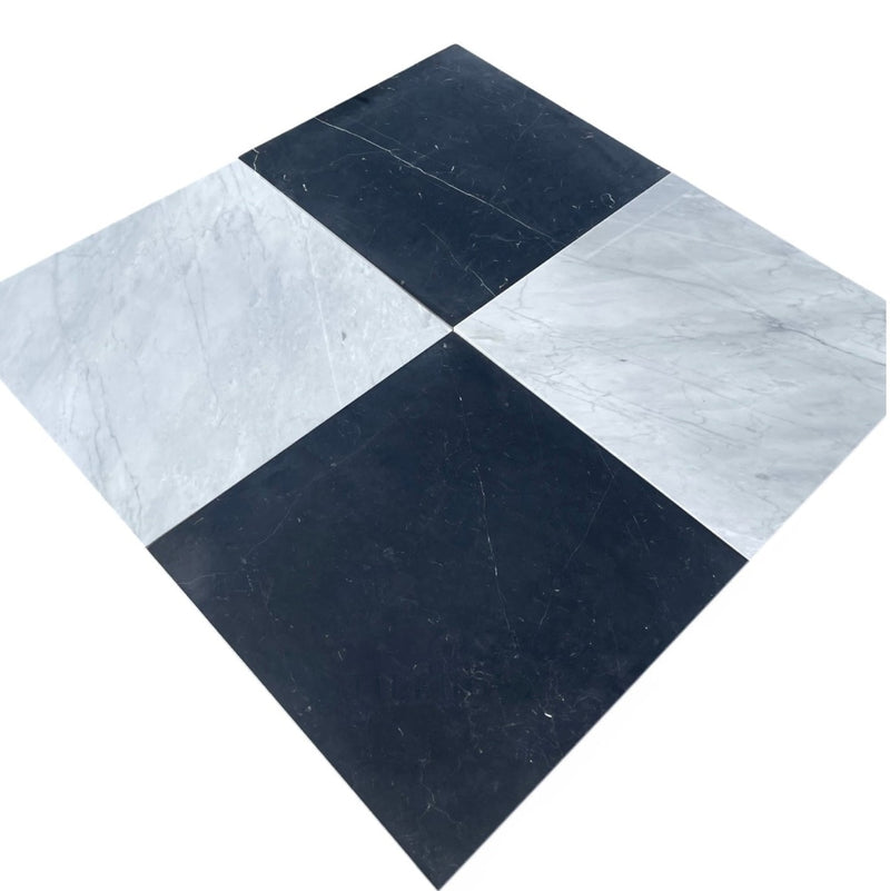 Bardiglio Imperiale Premium Italian Marble 18X18 Tile Polished&Honed