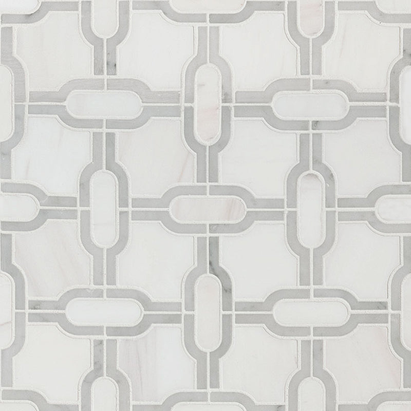 BIANCO DOLOMITE GRIDWORK POLISHED 10MM