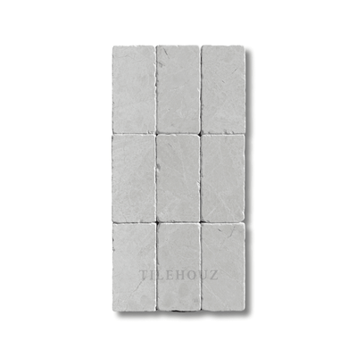 Botticino Beige Marble 3X6 Tumbled Tile