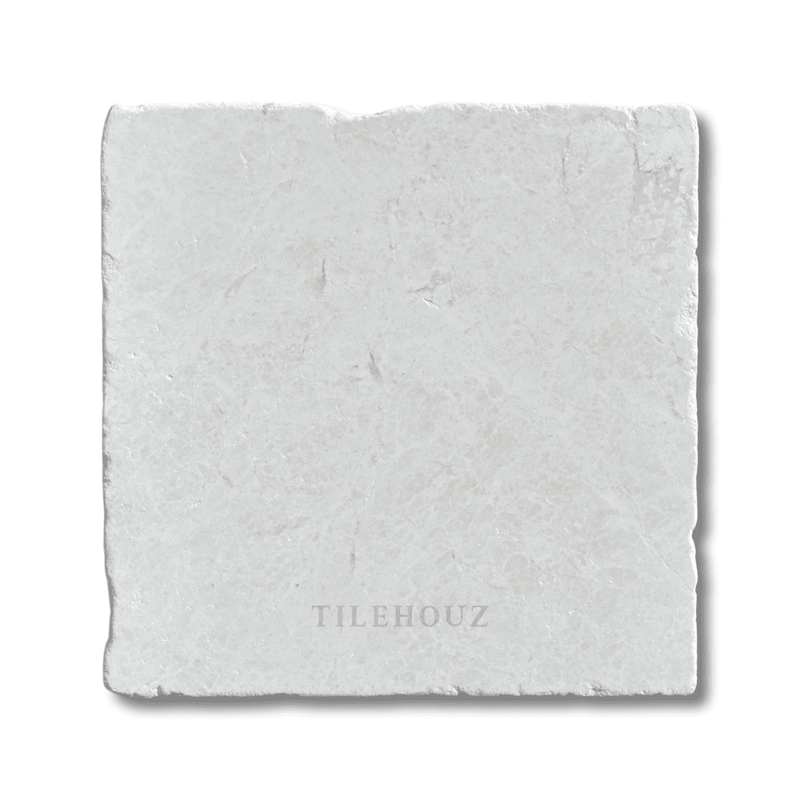 Botticino Beige Marble 4X4 Tumbled Tile