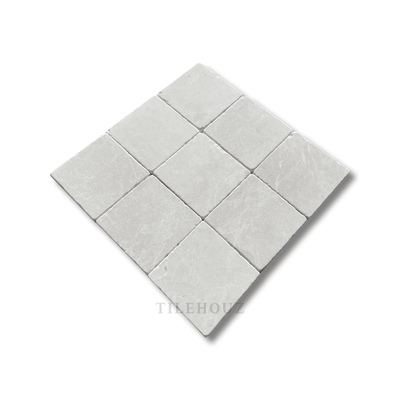 Botticino Beige Marble 4X4 Tumbled Tile
