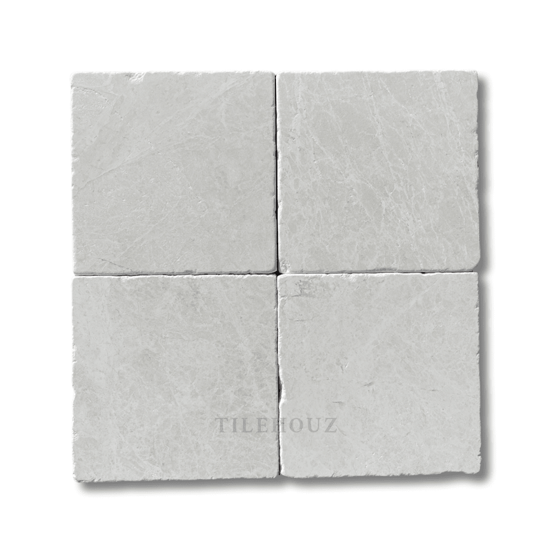 Botticino Beige Marble 6X6 Tumbled Tile