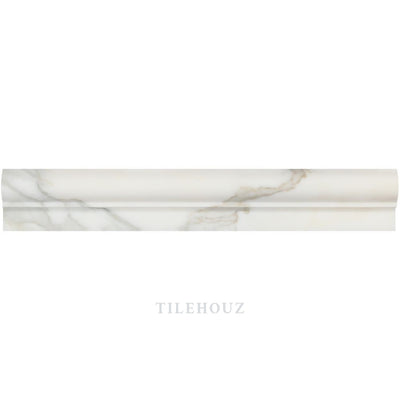 Calacatta Gold Marble 2 X 12 Single-Step Chair Rail Polished&honed Mosaic Tiles